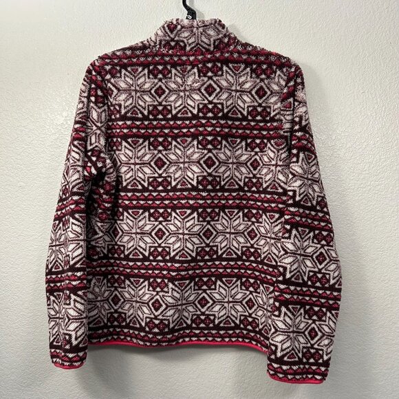 Prince & Fox Nordic 1/4 Zip Pullover Sweater Fuzzy Icelandic Fairisle - Picture 5 of 6